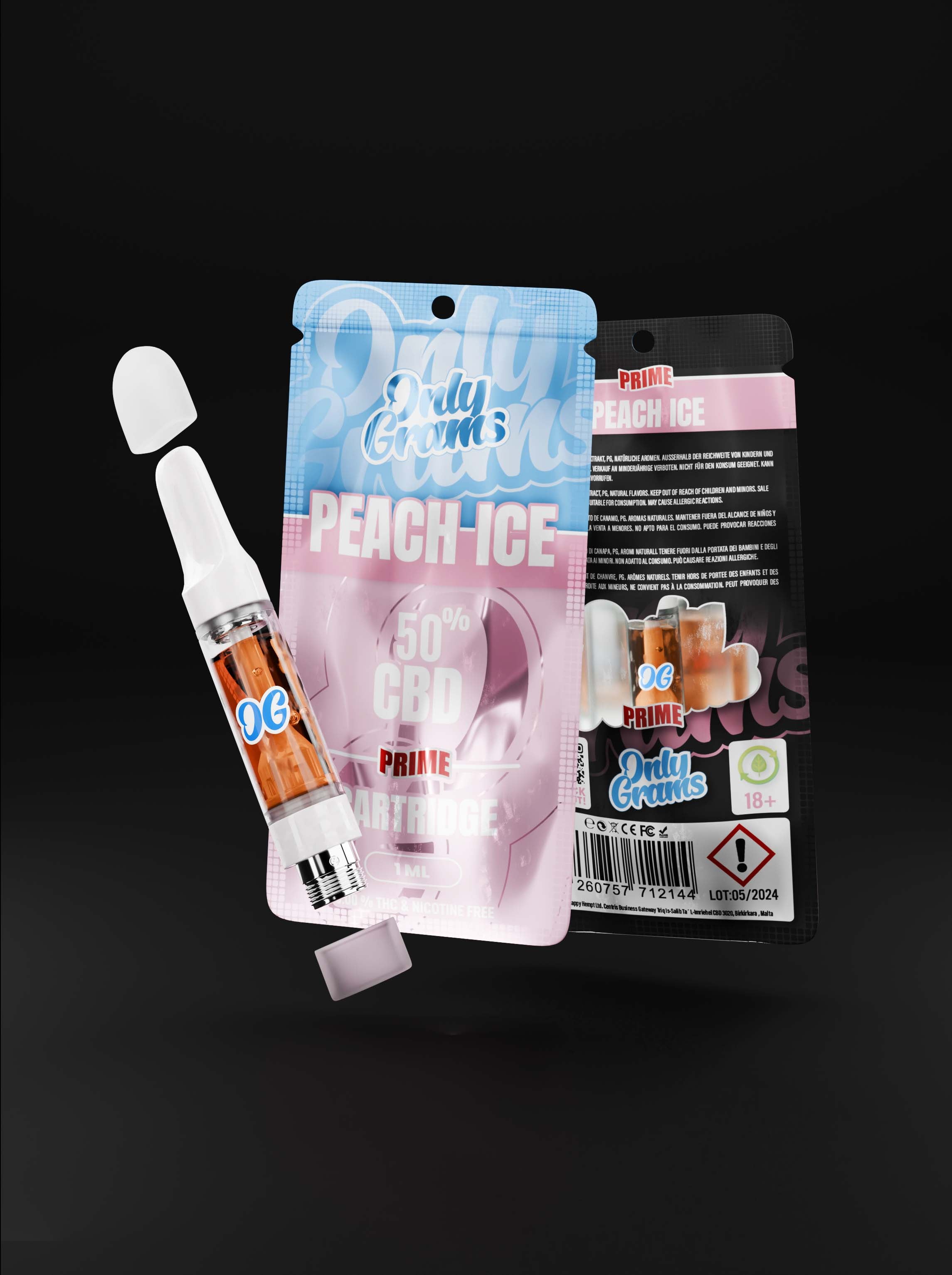 Peach Ice CBD Kartusche