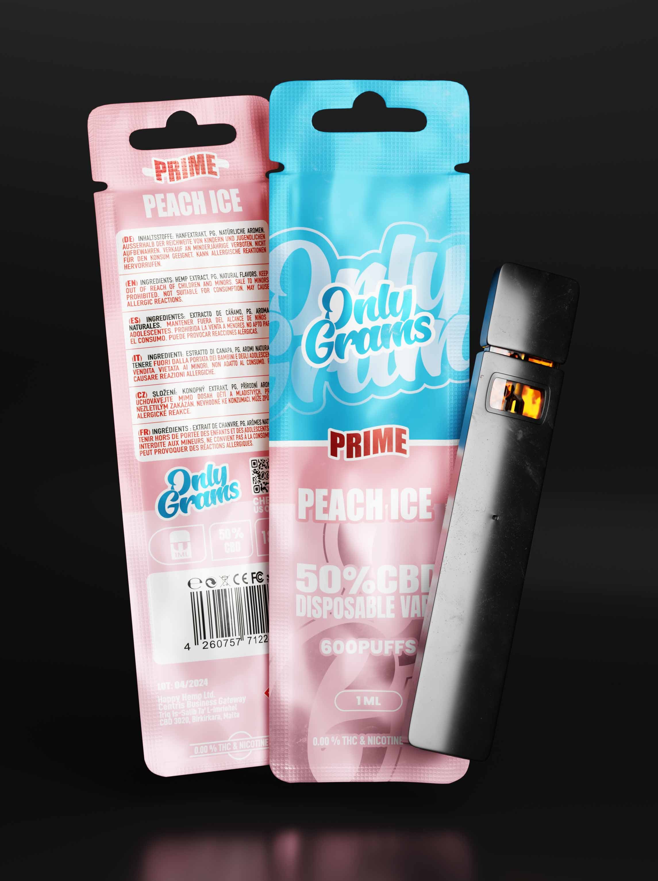 Peach Ice CBD Einweg Vape